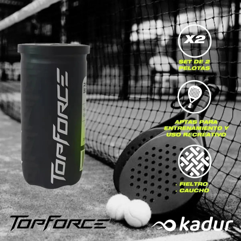 CAJA X24 TUBO X2 PELOTAS TOP FORCE