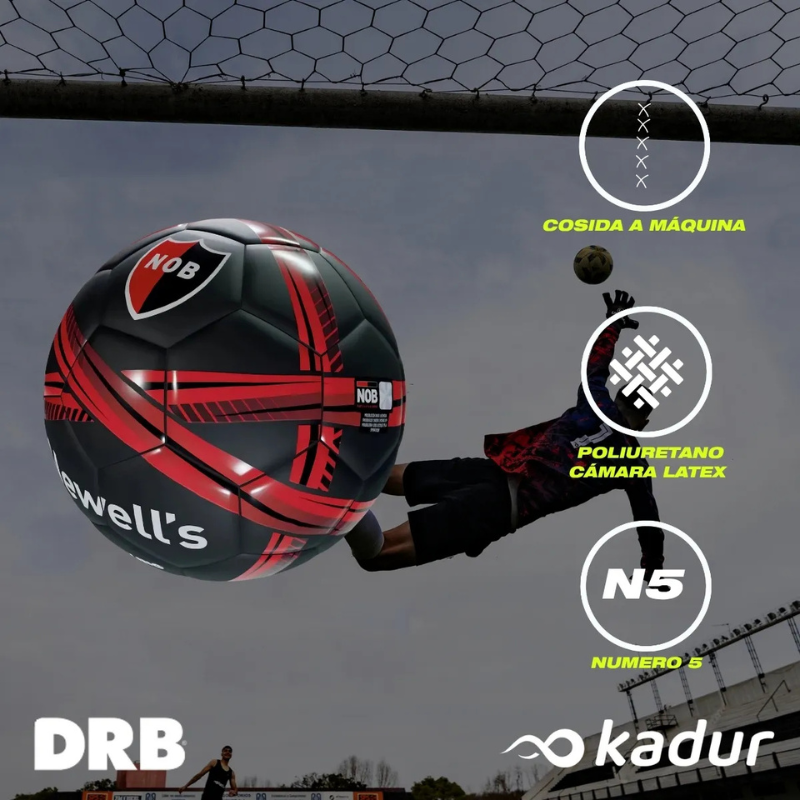 PELOTA DE FÚTBOL NEWELLS OLD BOYS Nº 5 DRB