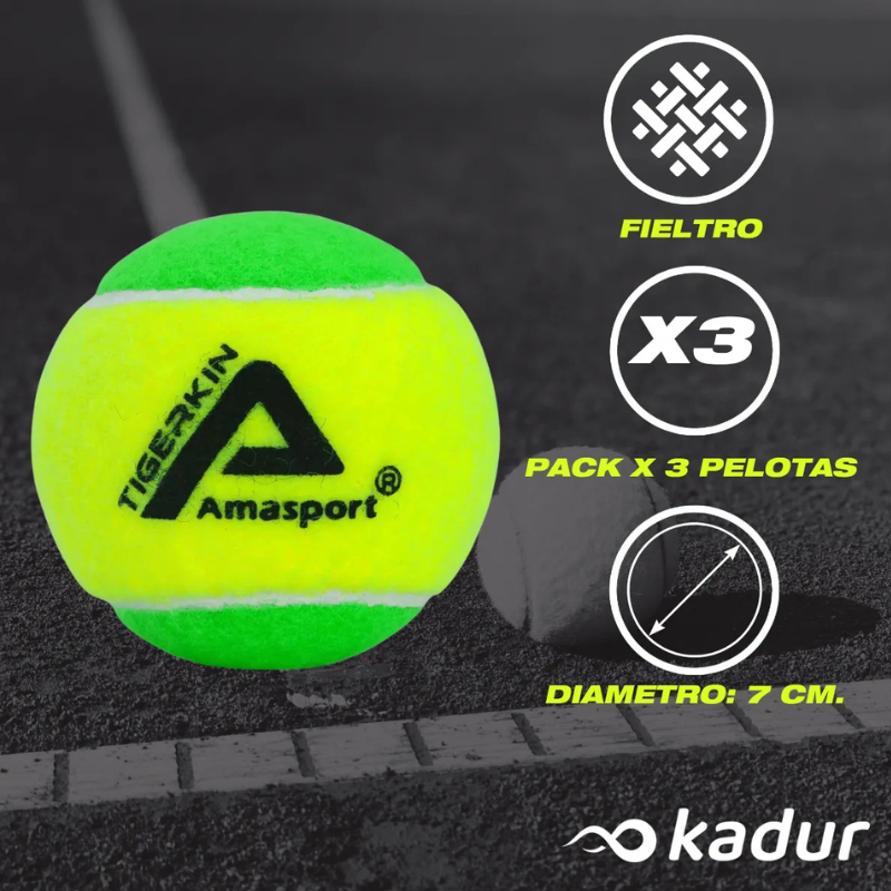 PELOTA TENIS AMASPORT STAGE 1 TIGERKING