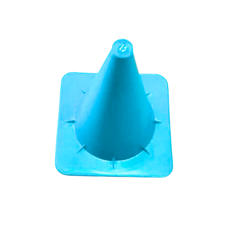 CONO FLEXIBLE 17 CM BASE CUADRADA