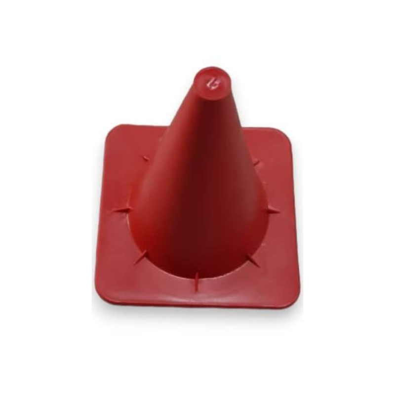 CONO FLEXIBLE 17 CM BASE CUADRADA