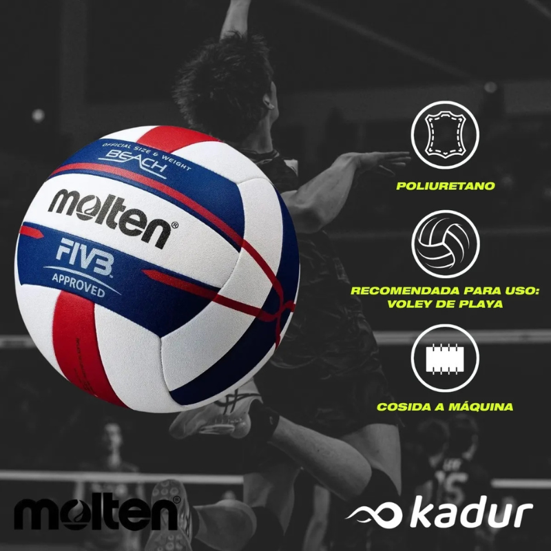 PELOTA DE BEACH VOLEY MOLTEN V5B 5000