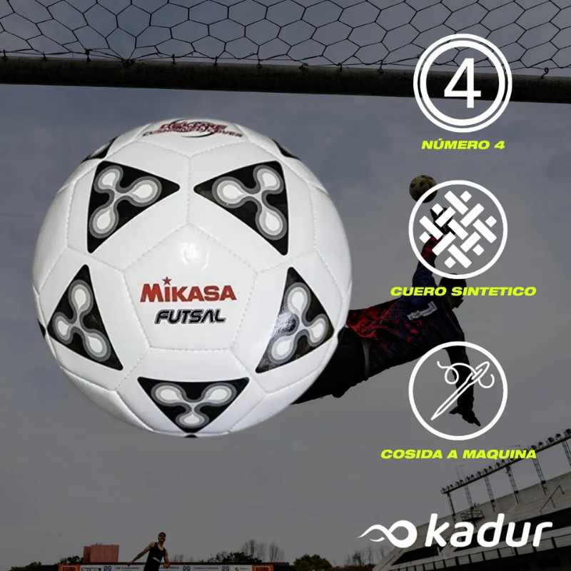 PELOTA FUTSAL MIKASA COSIDA Nº4 FSC62-Y