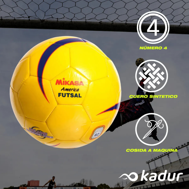 PELOTA FUTSAL MIKASA AMERICA COSIDA Nº4 FSC62-Y