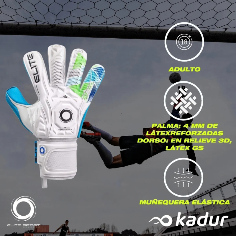 GUANTES ARQUERO ELITE SPORT AQUA ADULTO
