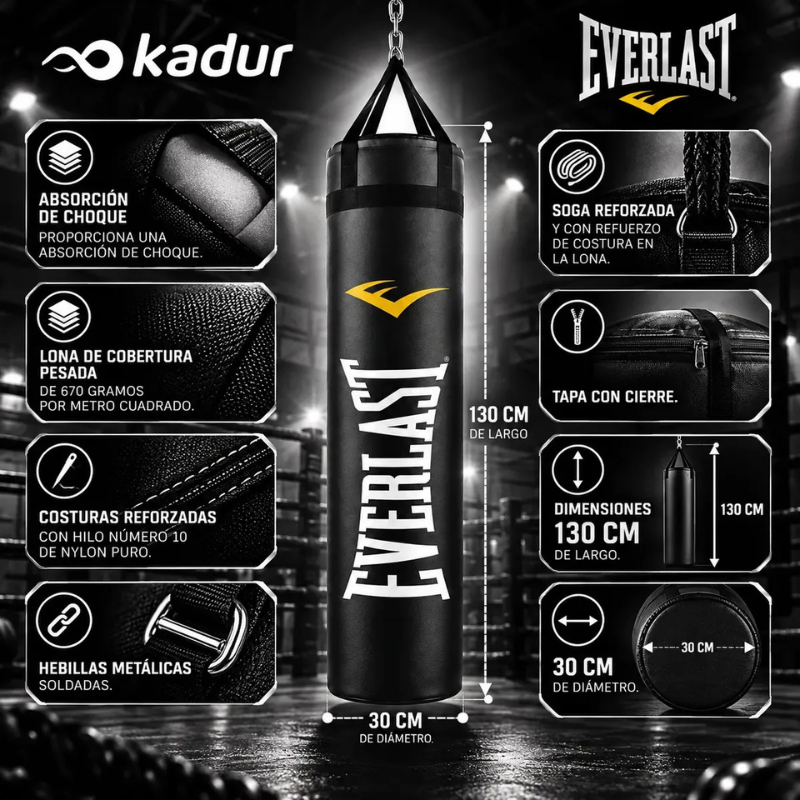 BOLSA BOXEO EVERLAST 130 CM
