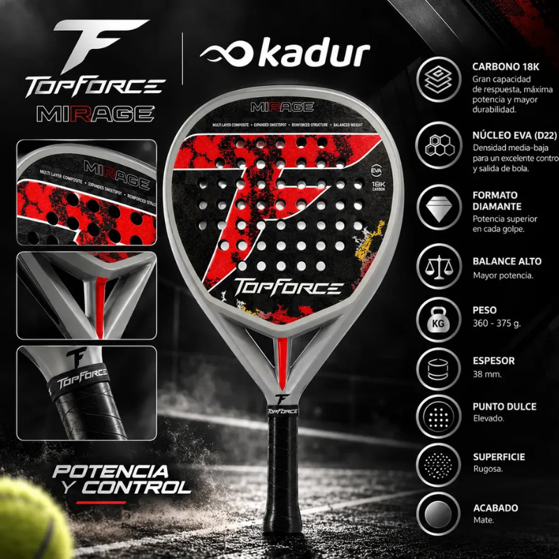 PALETA TOP FORCE MIRAGE