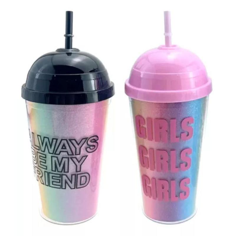 VASO TRENDY INFANTIL ESCOLAR 450ML