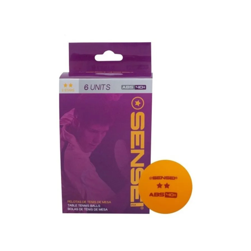 PELOTAS DE PING PONG SENSEI "2 ESTRELLAS"