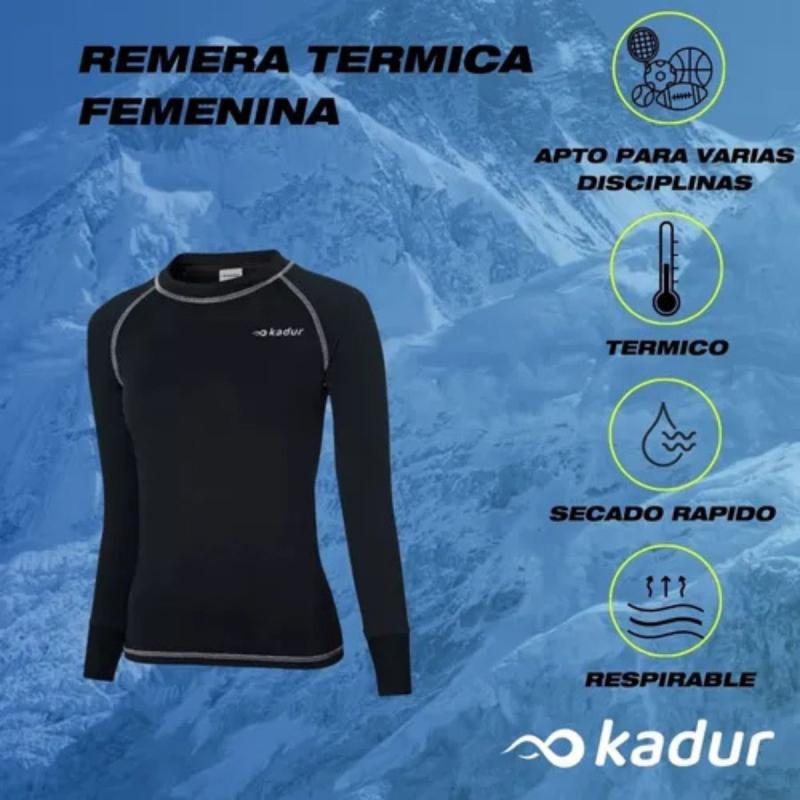 REMERA TERMICA MANGA LARGA DAMA KADUR