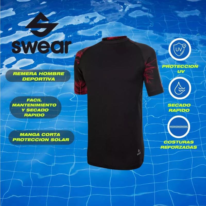 REMERA PROTECCION SOLAR UV HOMBRE MANGA CORTA SWEAR