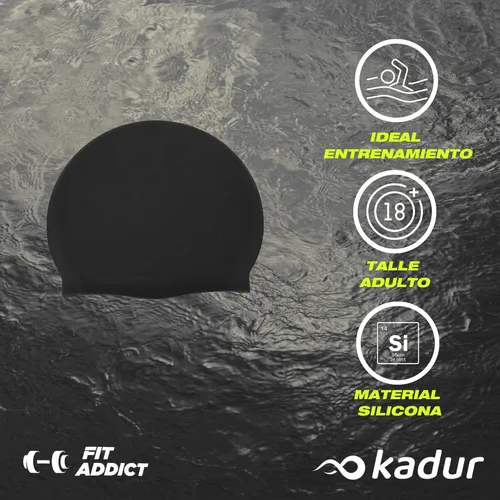 GORRA NATACION PILETA FIT ADDICT ADULTO