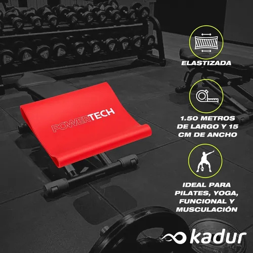 BANDA ELÁSTICA DE LÁTEX TENSION MEDIA POWERTECH