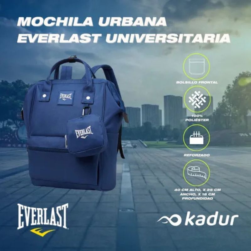 MOCHILA EVERLAST URBANA CON MONEDERO
