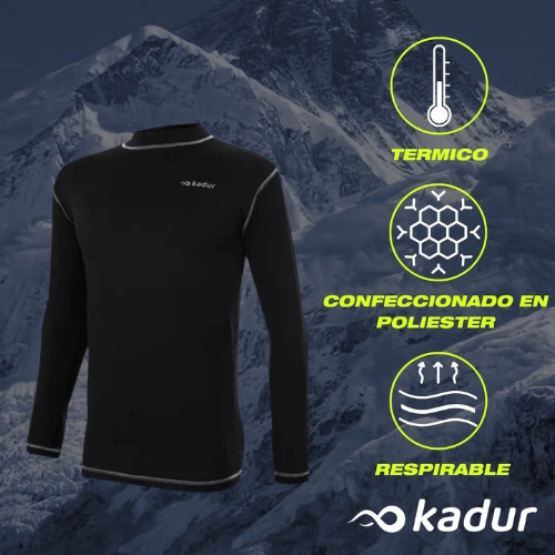 REMERA TERMICA MANGA LARGA KADUR ADULTO FRIZADA