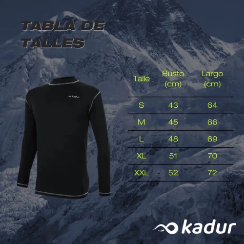 REMERA TERMICA MANGA LARGA KADUR ADULTO FRIZADA