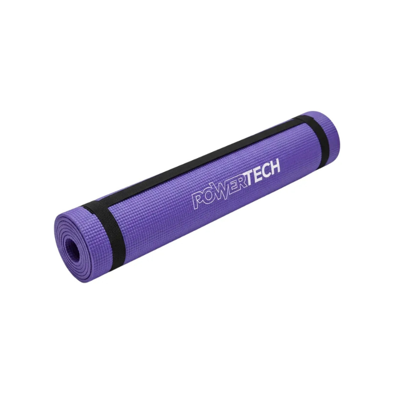 MAT YOGA PILATES 6 MM CON CORREA POWERTECH