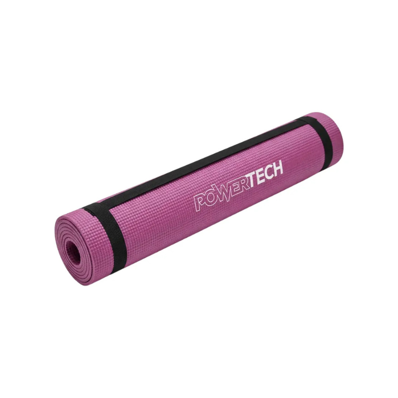 MAT YOGA PILATES 6 MM CON CORREA POWERTECH