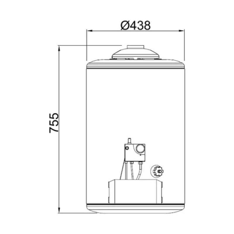 Termotanque De Pie A Gas Longvie T3050pf 50l