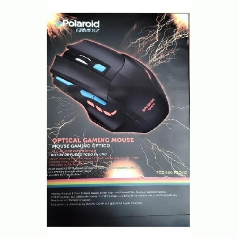 Mouse Gamer Polaroid Z600 Usb 7 Botones 3200 Dpi