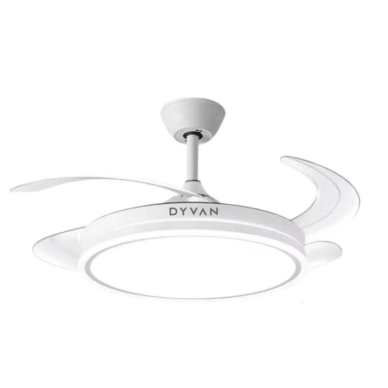 Ventilador Retráctil De Techo Con Luz Led Dyvan Vl101