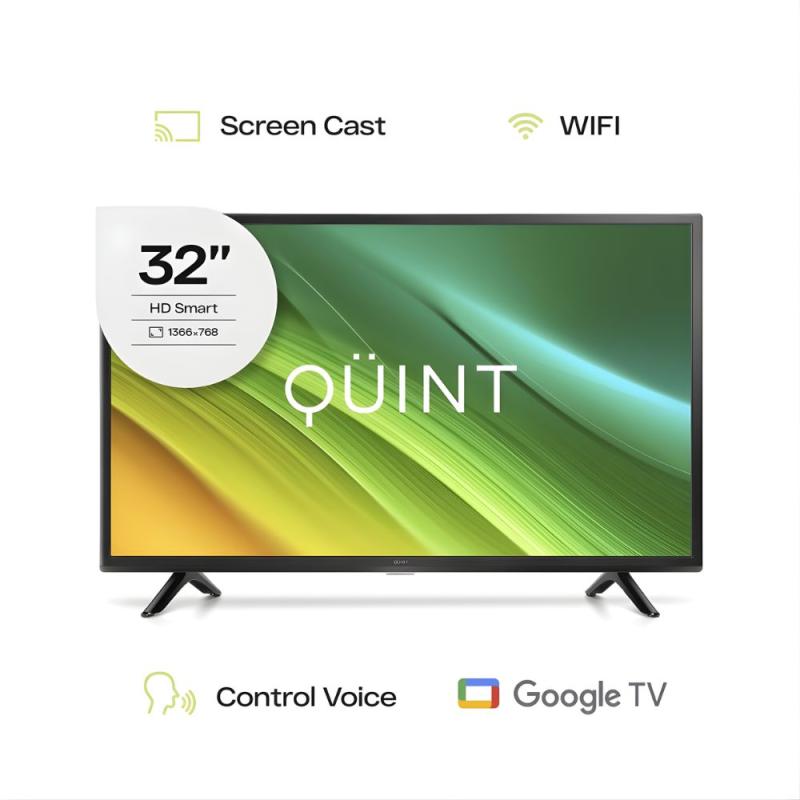 Smart Tv Quint 32'' Hd Led Google Tv Wifi 1.5gb + 8gb Emmc
