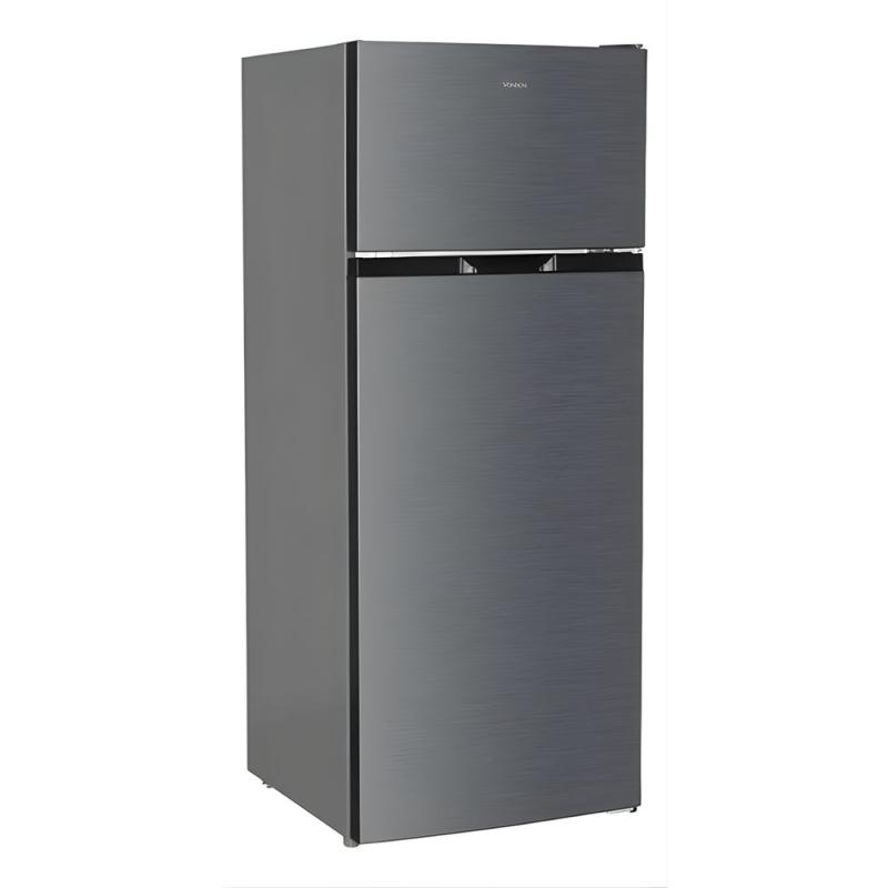Heladera Con Freezer Cíclica Vondom TM248 252L Silver Plateado