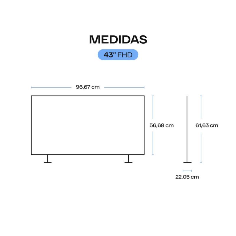 Smart Tv Quint 43" LED Google TV FHD