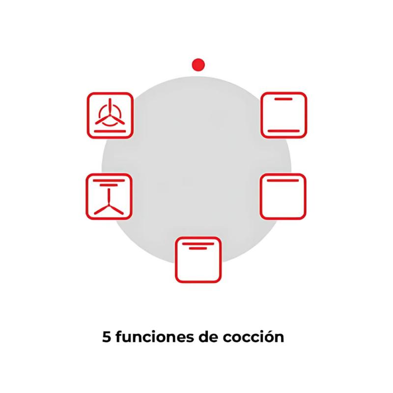 Horno Eléctrico Empotrable Longvie HE1500G Grill Negro