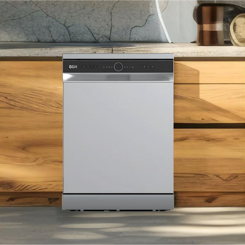 Lavavajillas BGH BLVM14S25 14 Cubiertos Silver Display LED