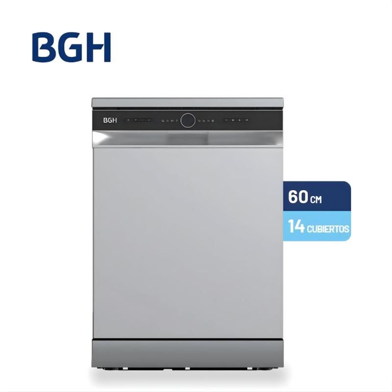 Lavavajillas BGH BLVM14S25 14 Cubiertos Silver Display LED