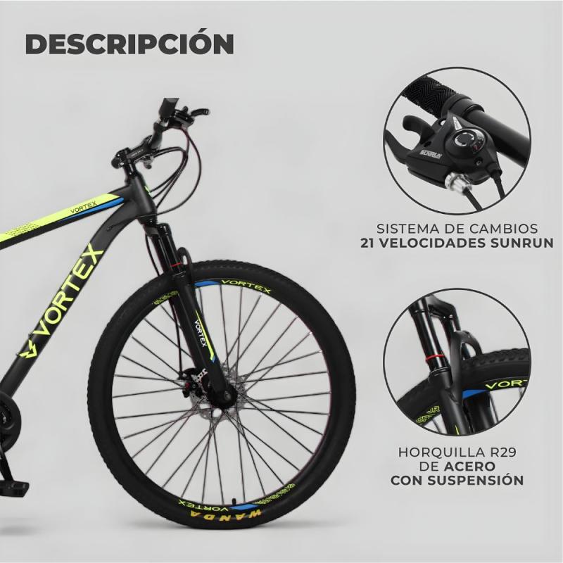 Bicicleta De Montaña Vortex Slash X R29 Freno Disco Shimano