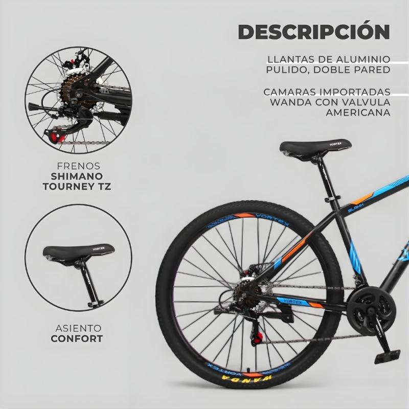 Bicicleta De Montaña Vortex Slash X R29 Freno Disco Shimano