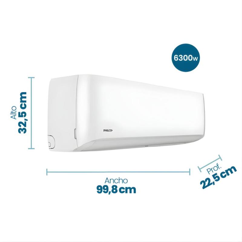 Aire Acondicionado Split On/off Philco S60ha4cn 6300w 5418fg Blanco