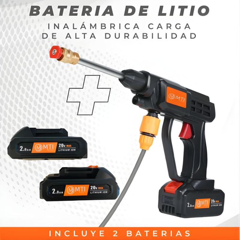 Hidrolavadora Eléctrica Portátil Mti Alta Presión Negro