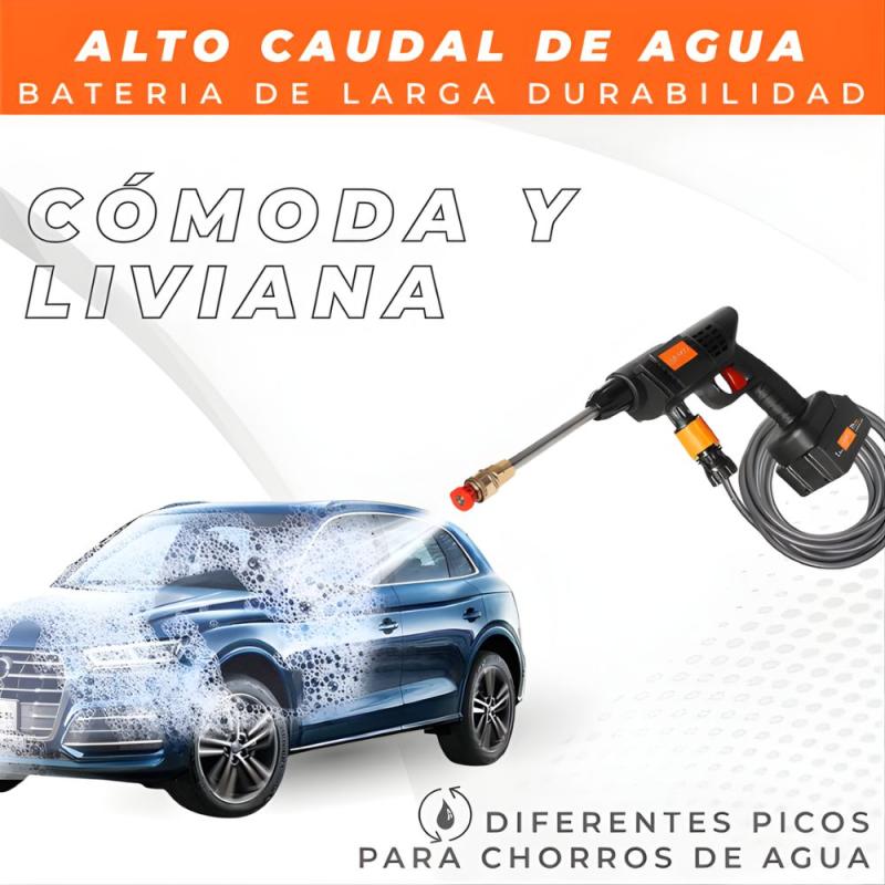 Hidrolavadora Eléctrica Portátil Mti Alta Presión Negro