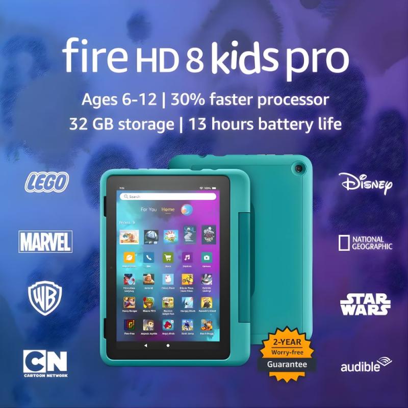 Tablet Amazon Fire Hd 8'' Kids Pro +6 Años 2gb 32gb 12th Gen Rainbow Universe