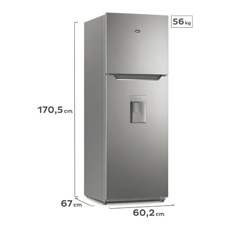 Heladera Gafa No Frost 354L Inverter Plata HGNW333P Plata