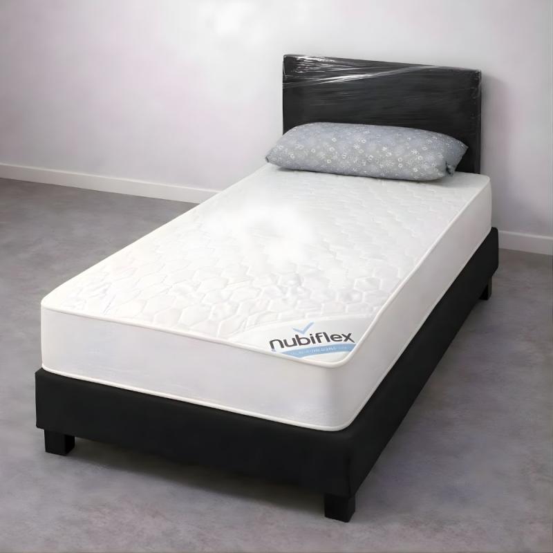 Colchón 1 Plaza Nubiflex Nubiwhite 80x190x20 Espuma Alta Densidad Blanco