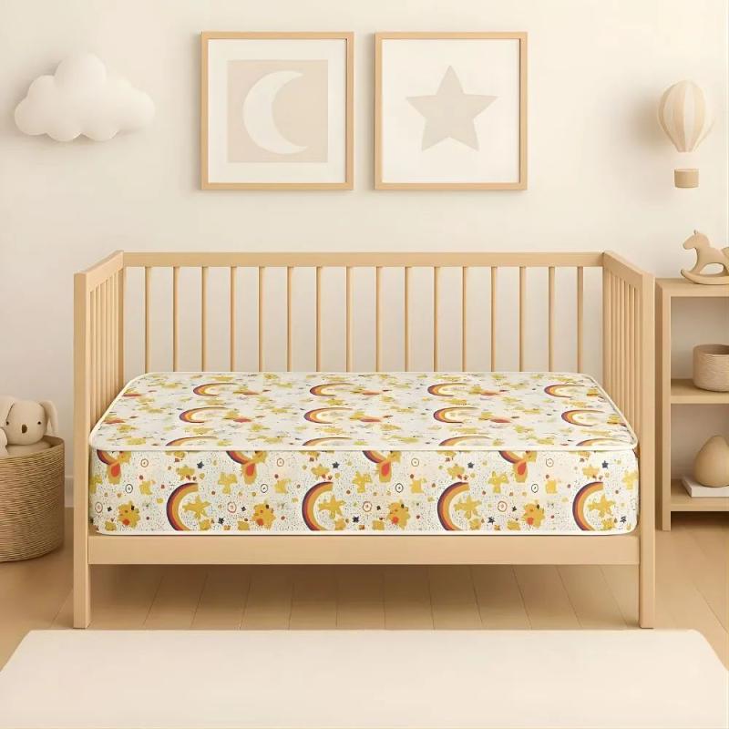 Colchón Para Cuna Funcional Nubiflex 80 X 140 X 10 De Espuma