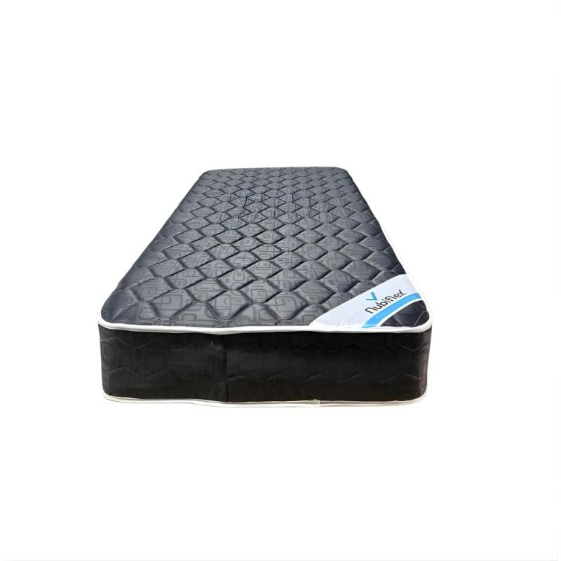 Colchón 1 1/2 Plaza Nubiflex Grey 100x90x20 Espuma Alta Densidad Gris Oscuro