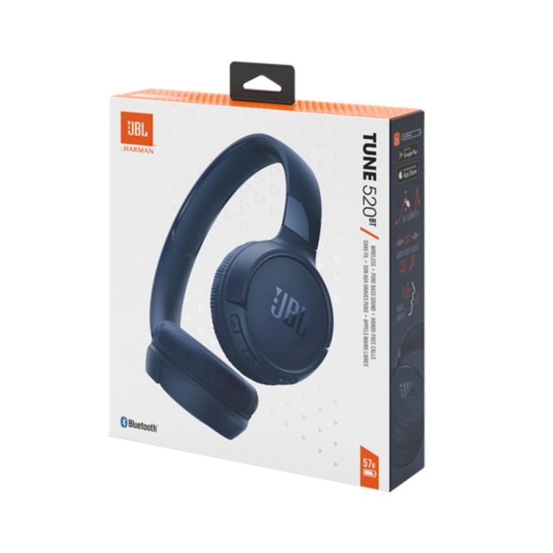Auriculares Jbl Tune 520 Bluetooth On Ear Azul