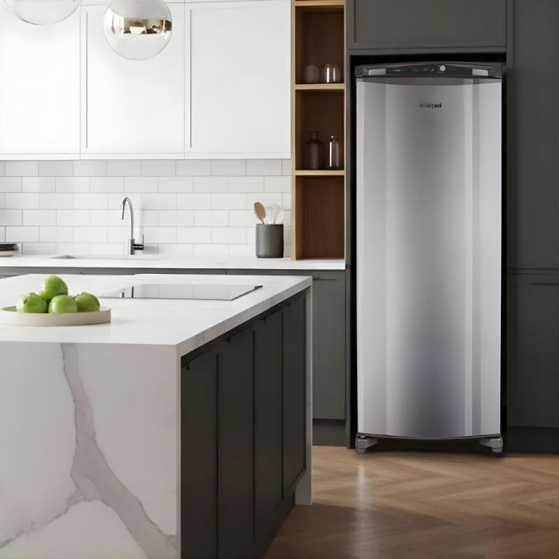 Freezer Vertical Whirlpool WVU26MK 231L Cíclico Gris