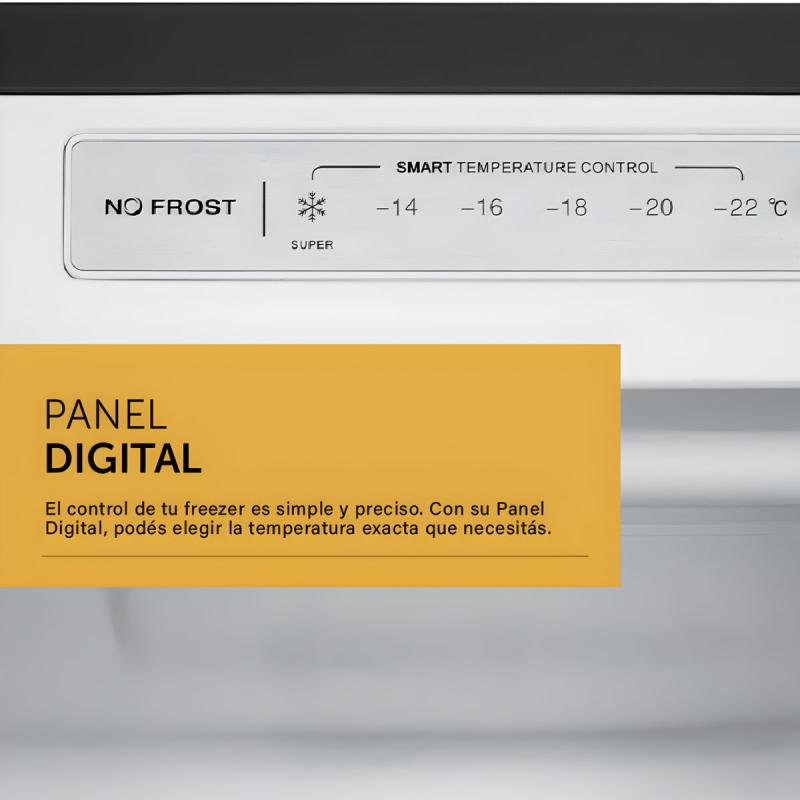 Freezer Vertical No Frost 179L Vondom FR140 Inox Digital