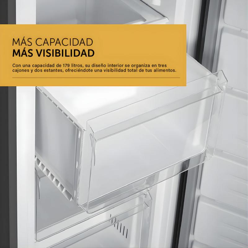 Freezer Vertical No Frost 179L Vondom FR140 Inox Digital