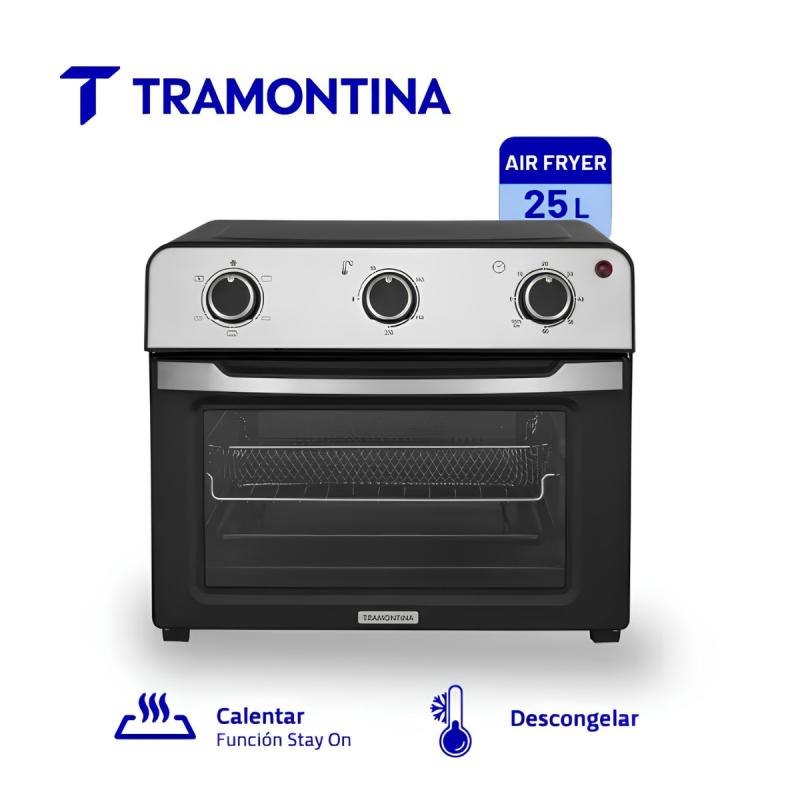Horno Eléctrico Tramontina Glass Cook 25l He Air Fryer Grill