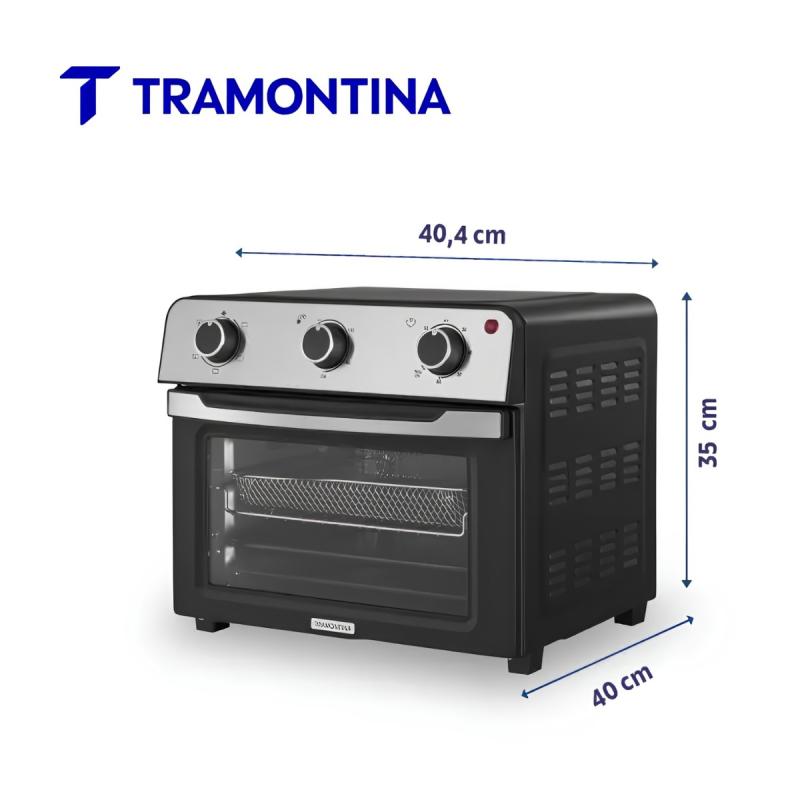 Horno Eléctrico Tramontina Glass Cook 25l He Air Fryer Grill