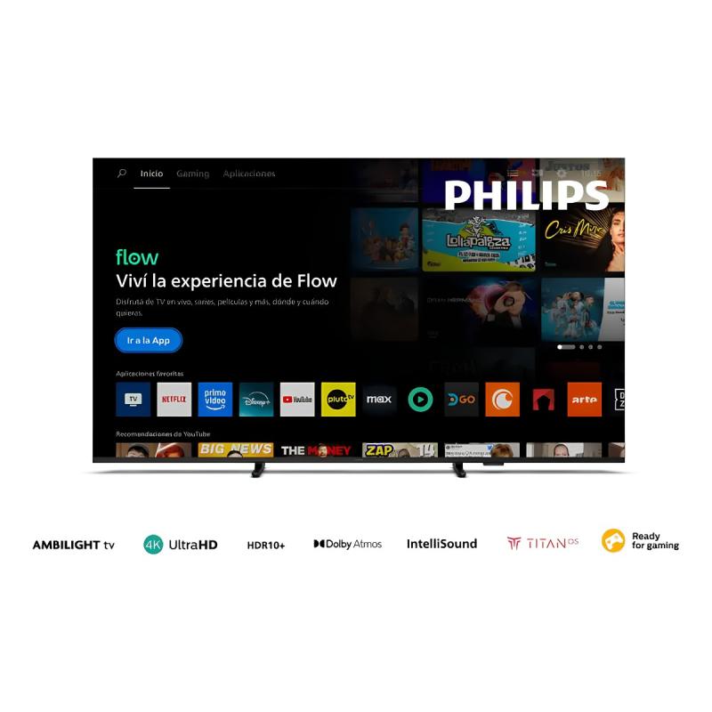 Smart Tv Philips 65pud8100/77 65'' Led 4k Ambilight Titan Os