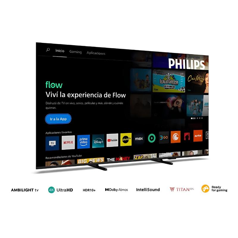 Smart Tv Philips 65pud8100/77 65'' Led 4k Ambilight Titan Os