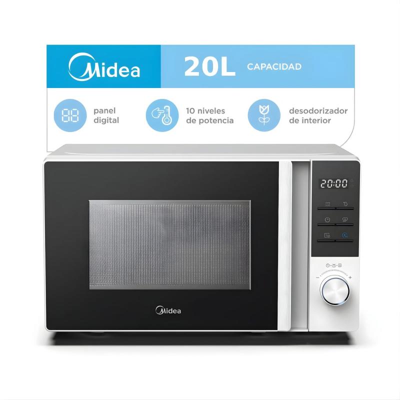 Microondas Digital Midea 20L MW-DN120WAR1 700W Blanco